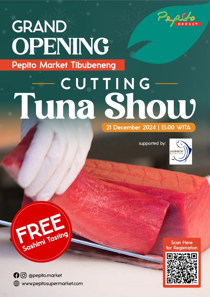 Cutting Tuna Show at Pepito Market Tibubeneng